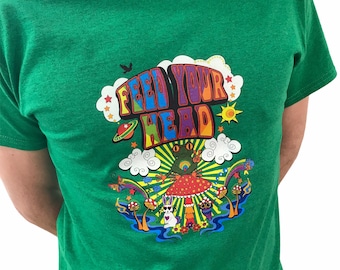 Mutton sporadisk spray Buy Mens Retro Tshirt 60's Style Tee Hippie T-shirt Feed Online in India -  Etsy