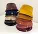 Corduroy Hat, Cord Bucket Hat, Jumbo Cord Hat, Tan/Olive Green/Navy/Dusky Pink/Mustard/Orange/Wine/Teal/Cream/Denim Blue 