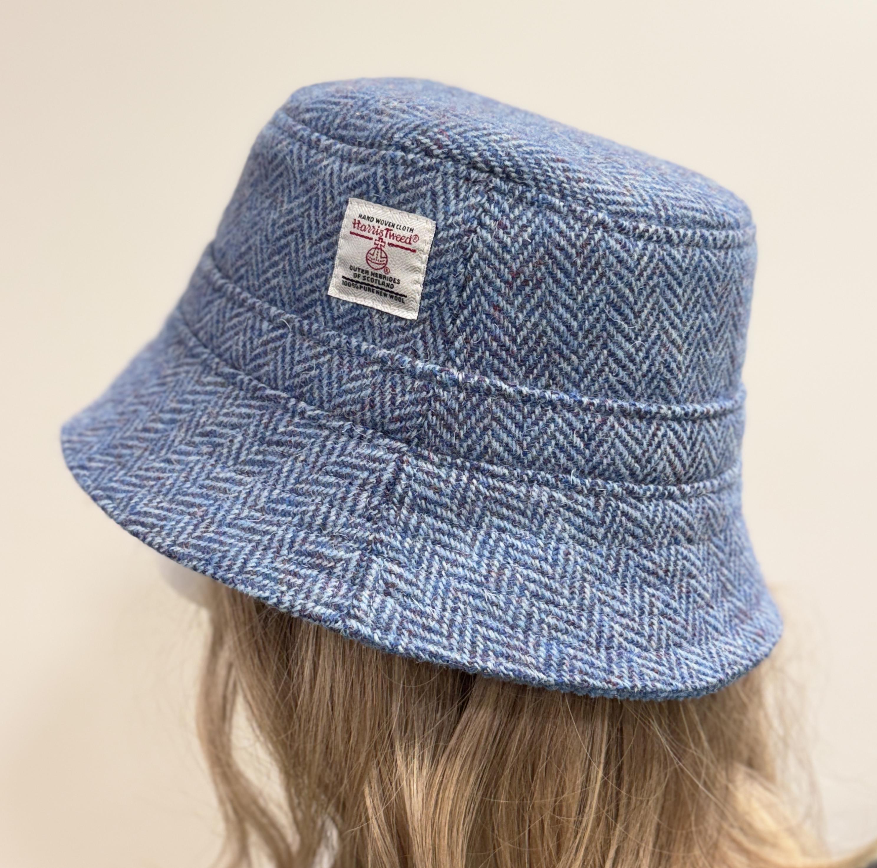 Handmade Harris Tweed Bucket Hat, Scottish Wool Winter Hat - Etsy