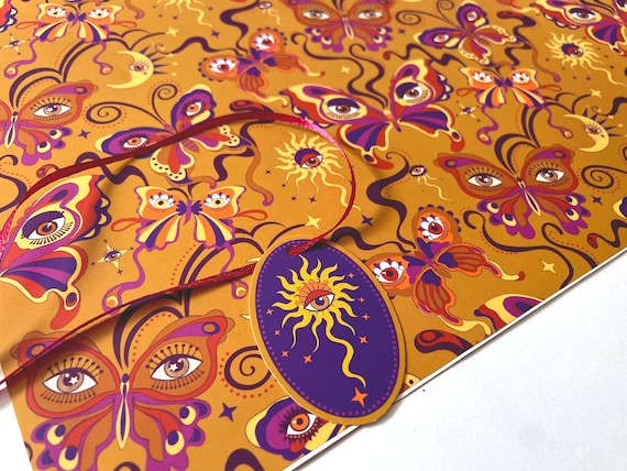 Psychedelic Butterfly Gift Wrap Psychedelic Butterfly Gift Wrap