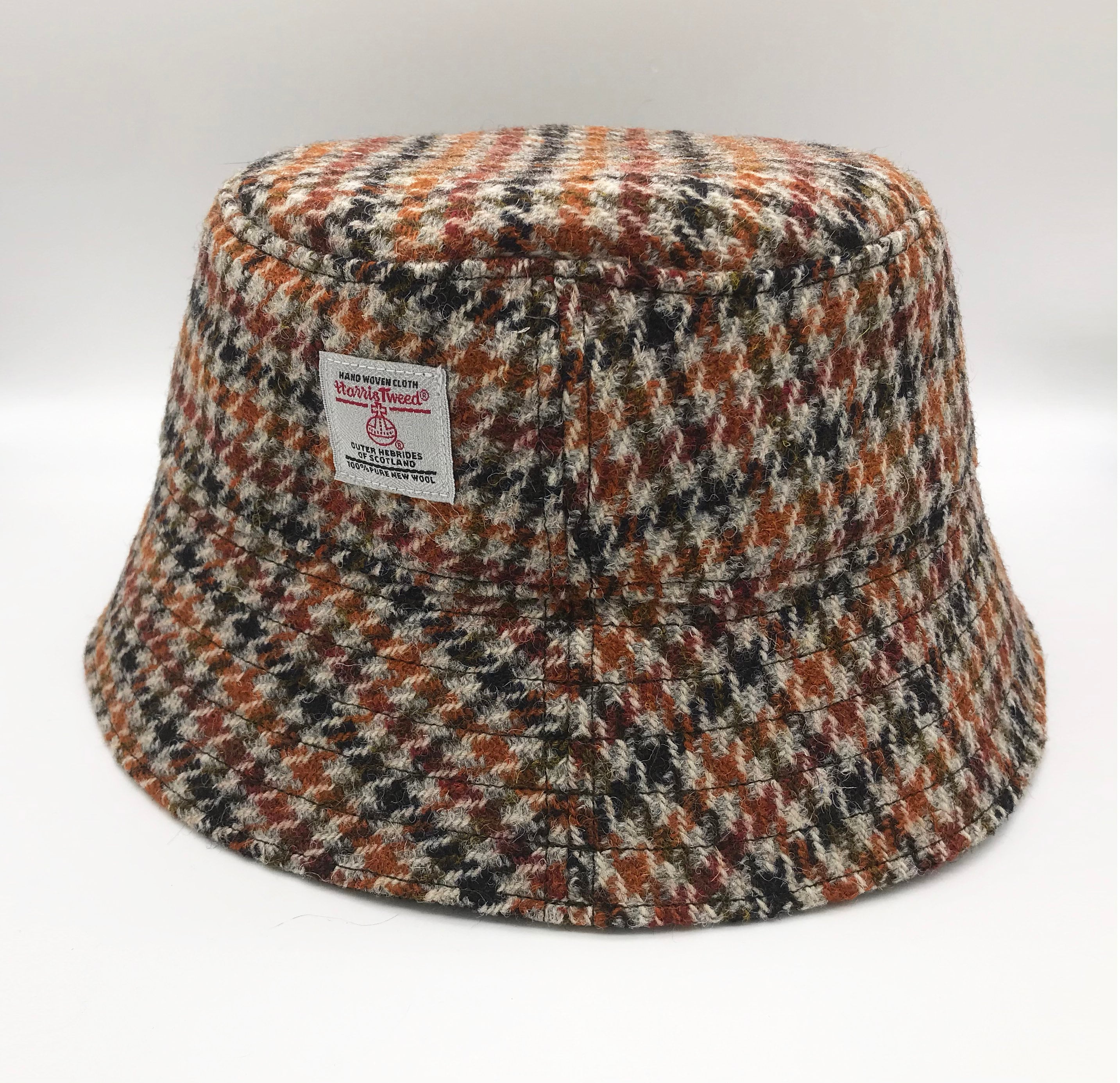 Handmade Bucket Hat, 70's Print Hat, Brown Fishing Hat, Small Hat