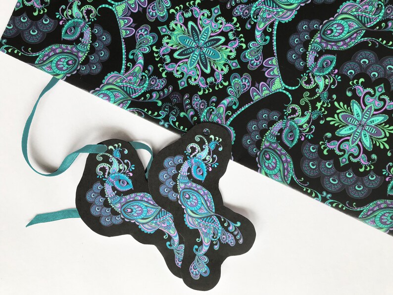 Peacock Gift Wrap Art Nouveau Wrapping Paper Matching Gift Etsy UK