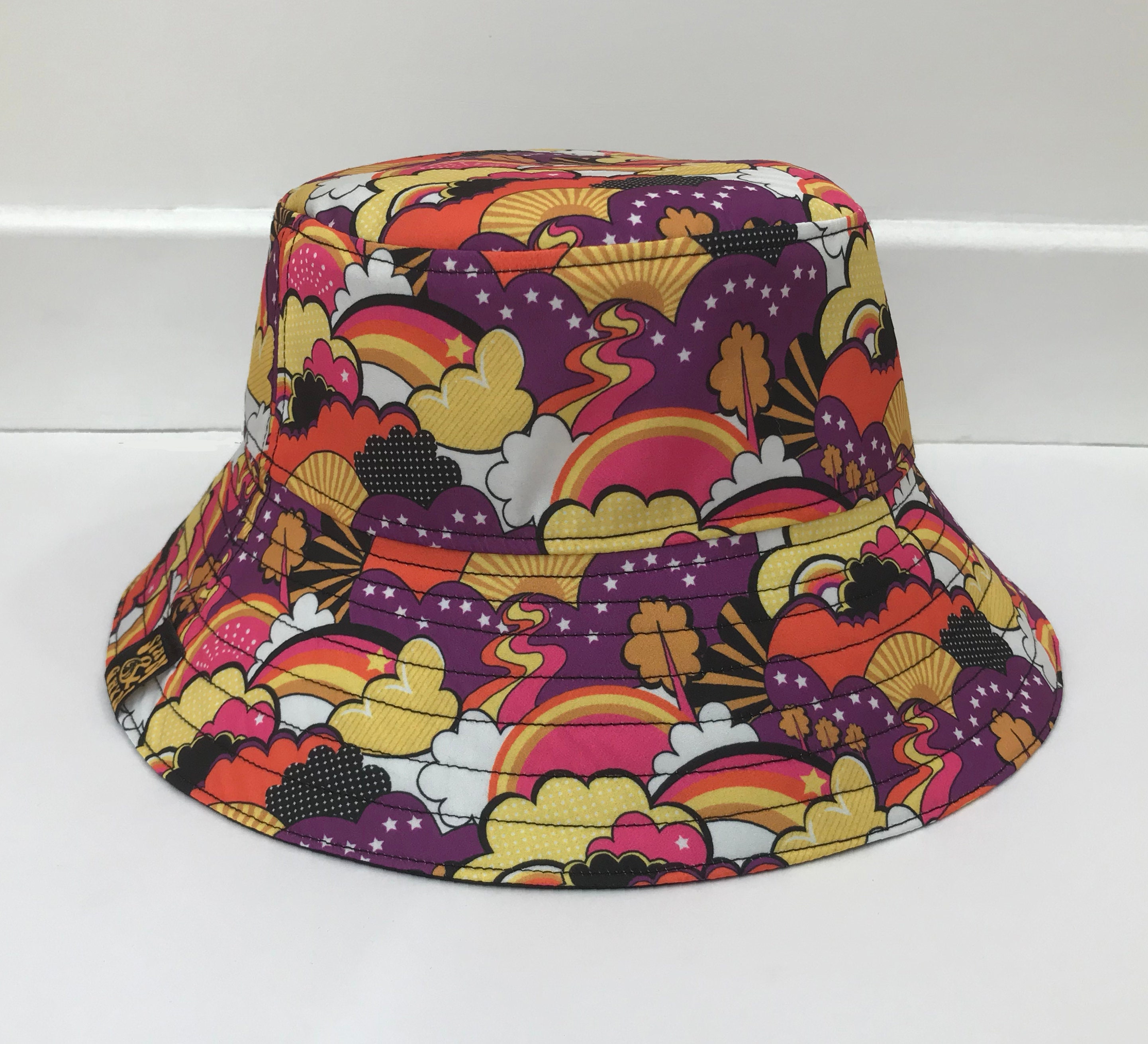 Pop Art Hat Rainbow Bucket Hat - Etsy 