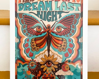 Psychedelic Art Print: 1960s Groovy Music Poster - Etsy