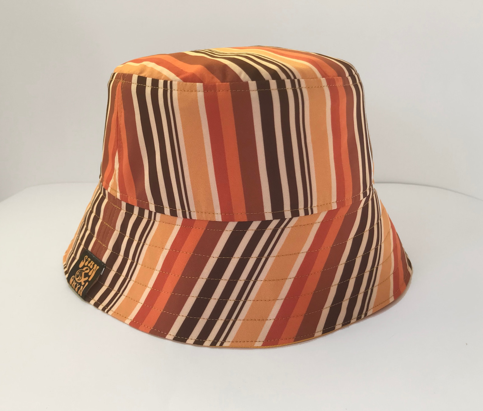 Striped Bucket Hat Retro Stripe Hat Y2k Fashion Mens Etsy
