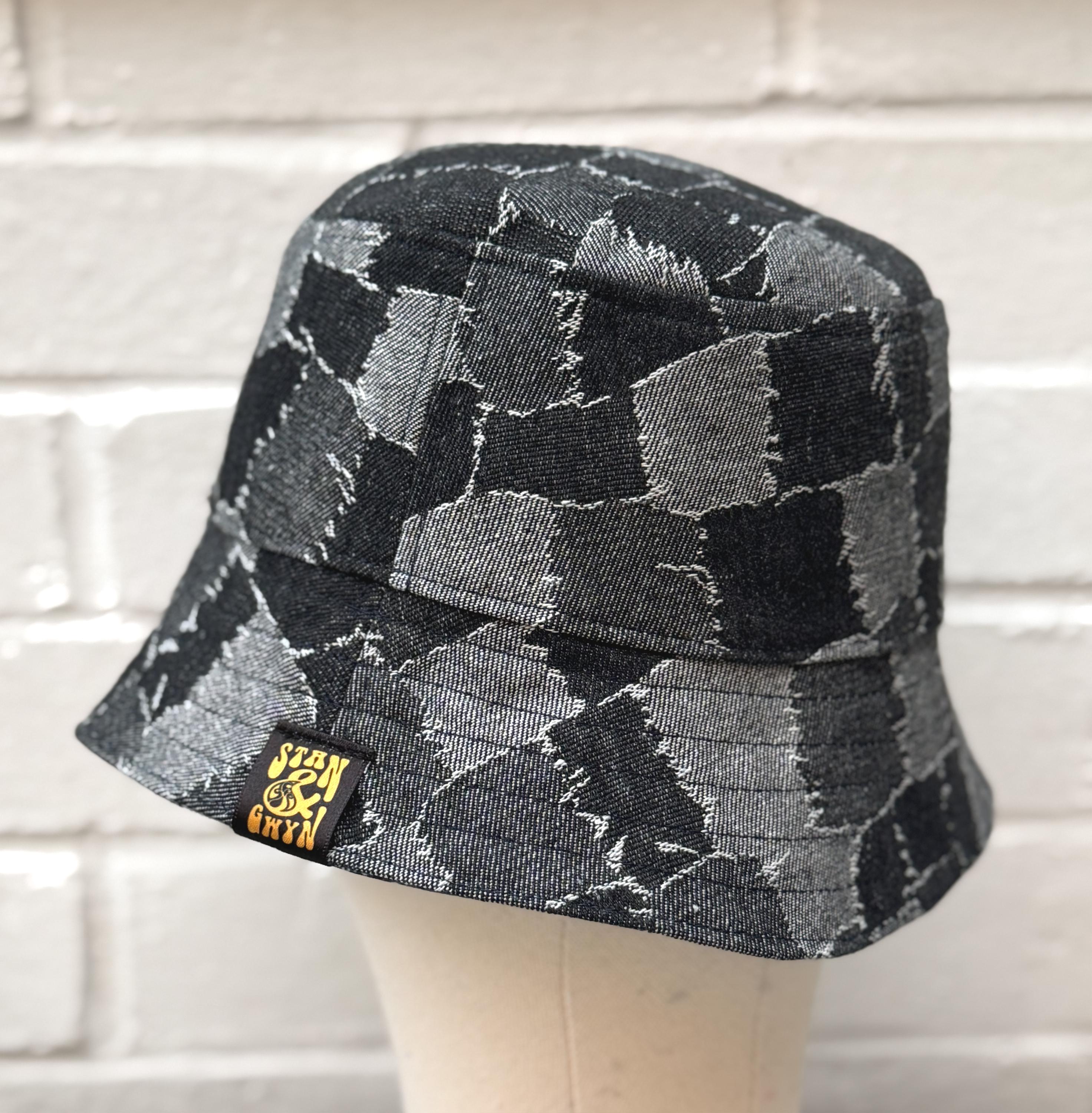 Upcycled Patchwork Bucket Hat – Handmade Vintage Paisley Textile Reversible Patchwork Bucket Hat: Denim & Paisley Print - Etsy main image 4