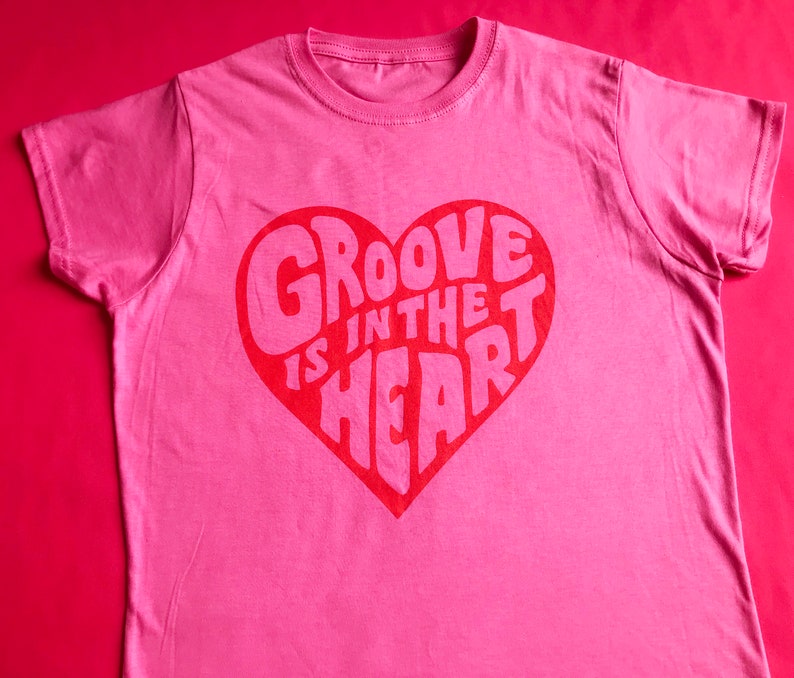 Pink Ladies T-shirt, Groove is in the Heart T-shirt, Valentines gift, Groovy Tee, Retro Clothing Women, Music T-shirt. image 8