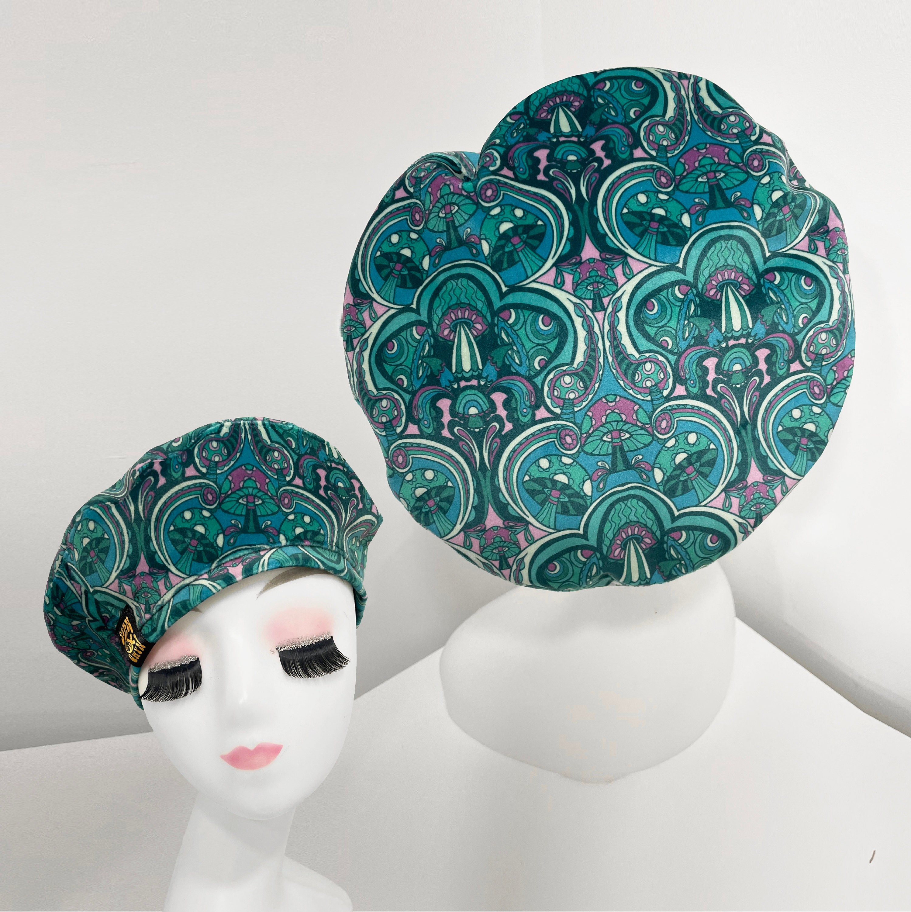 Blue Angora Beret - Etsy display picture 1
