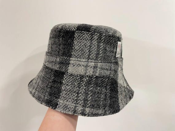 Handmade Harris Tweed Bucket Hat, Scottish Wool Winter Hat - Etsy