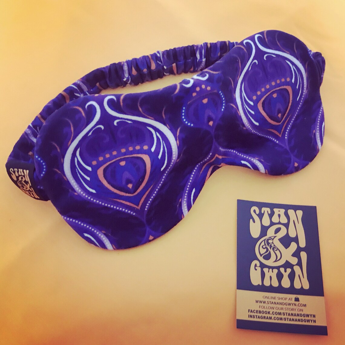 Purple Sleep Mask Luxury Eye Mask. Etsy