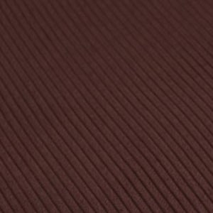 May include: A dark brown fabric featuring a distinct ribbed texture with parallel vertical lines running across the surface. The material displays a consistent deep chocolate tone throughout, characterized by a repeating raised corded pattern.