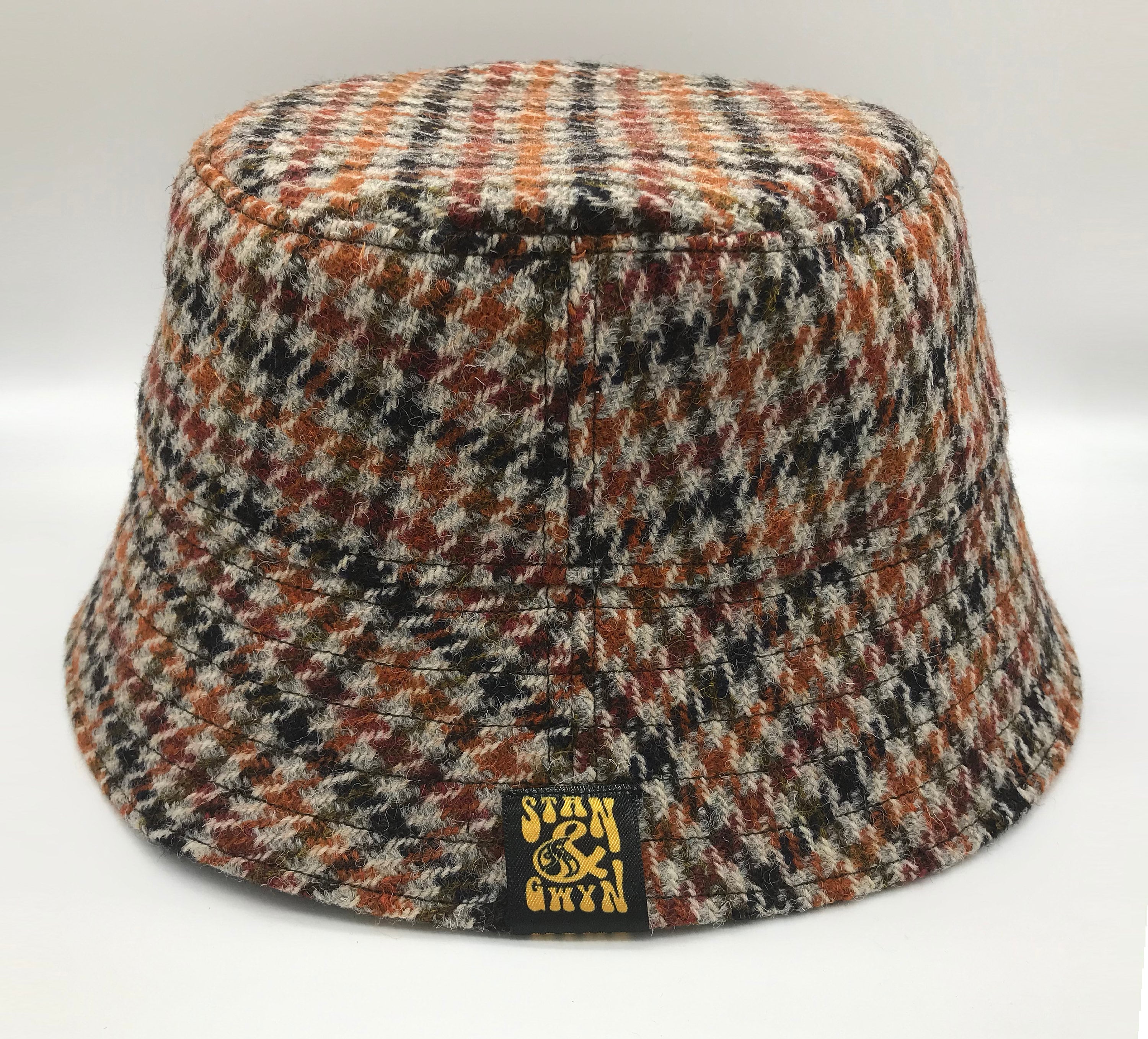 Vintage Tweed Hat Harris Tweed Bucket Hat Houndstooth Hat. - Etsy UK