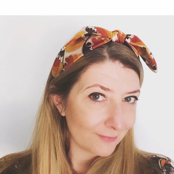 Sixties Topknot Headband, Retro Hairband, 1960’s accessories