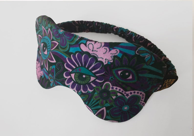 Luxury Sleep Mask Velvet Eye Mask Silk backed sleepmask. Etsy