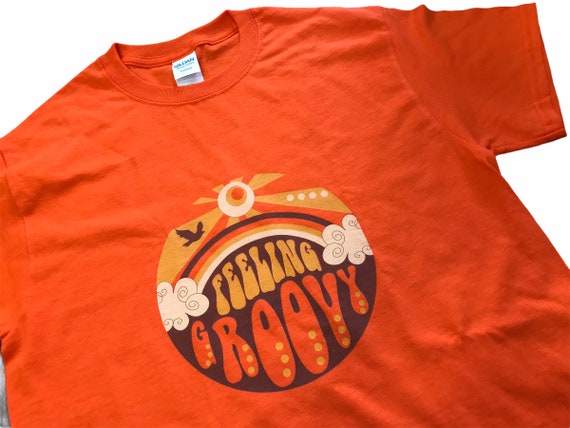 Be Groovy Or Leave Shirt Nostalgic 70s Style T-Shirt Be Groovy Or Leave Shirt Nostalgic 70s Style T-Shirt