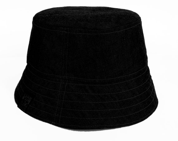 90's Bucket Hat, Two Tone, Monochrome Check, Black and White 90's Bucket Hat, Two Tone, Monochrome Check, Black and White