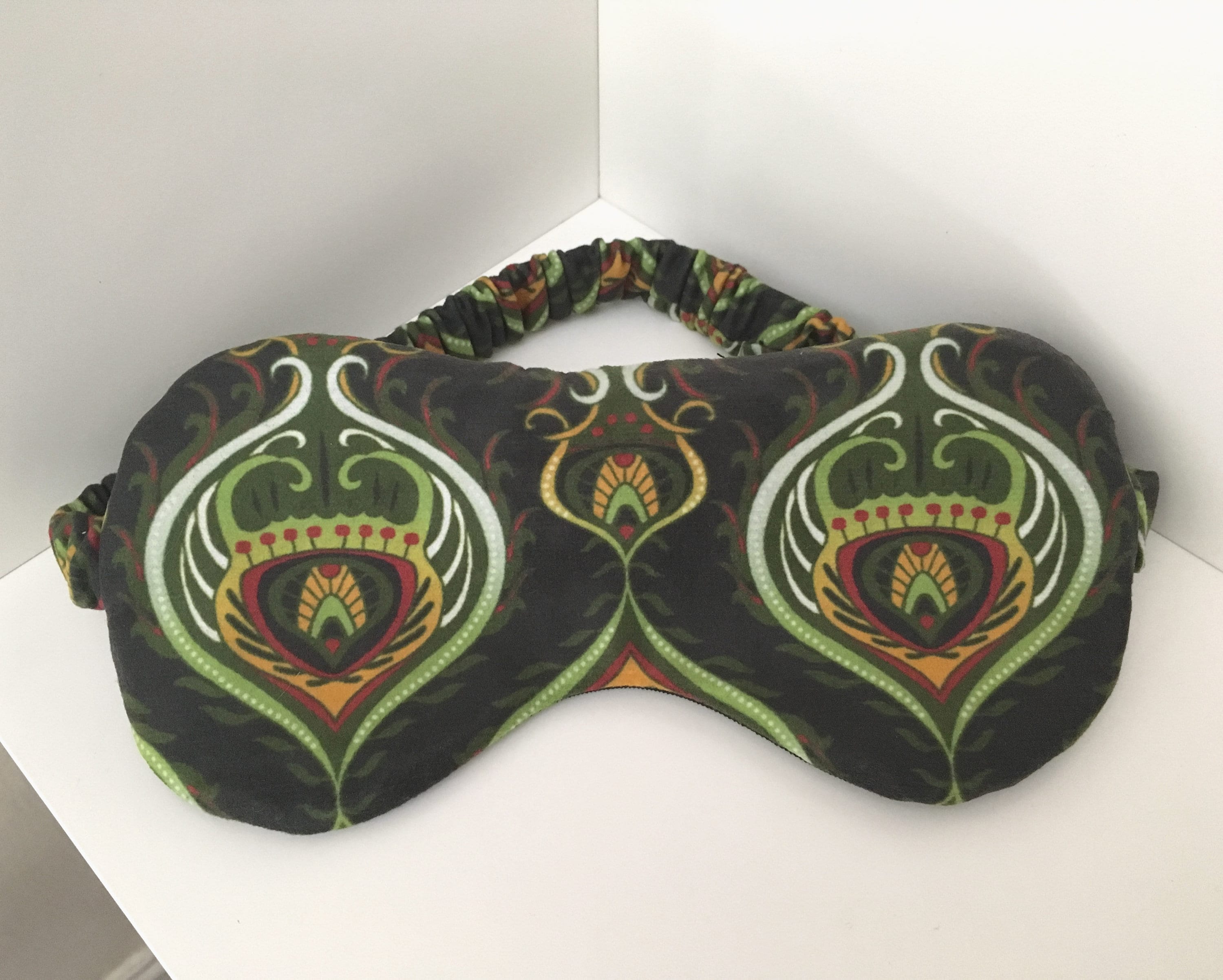 Velvet Sleep mask Green Retro Sleeping Mask Soft eye mask. Etsy