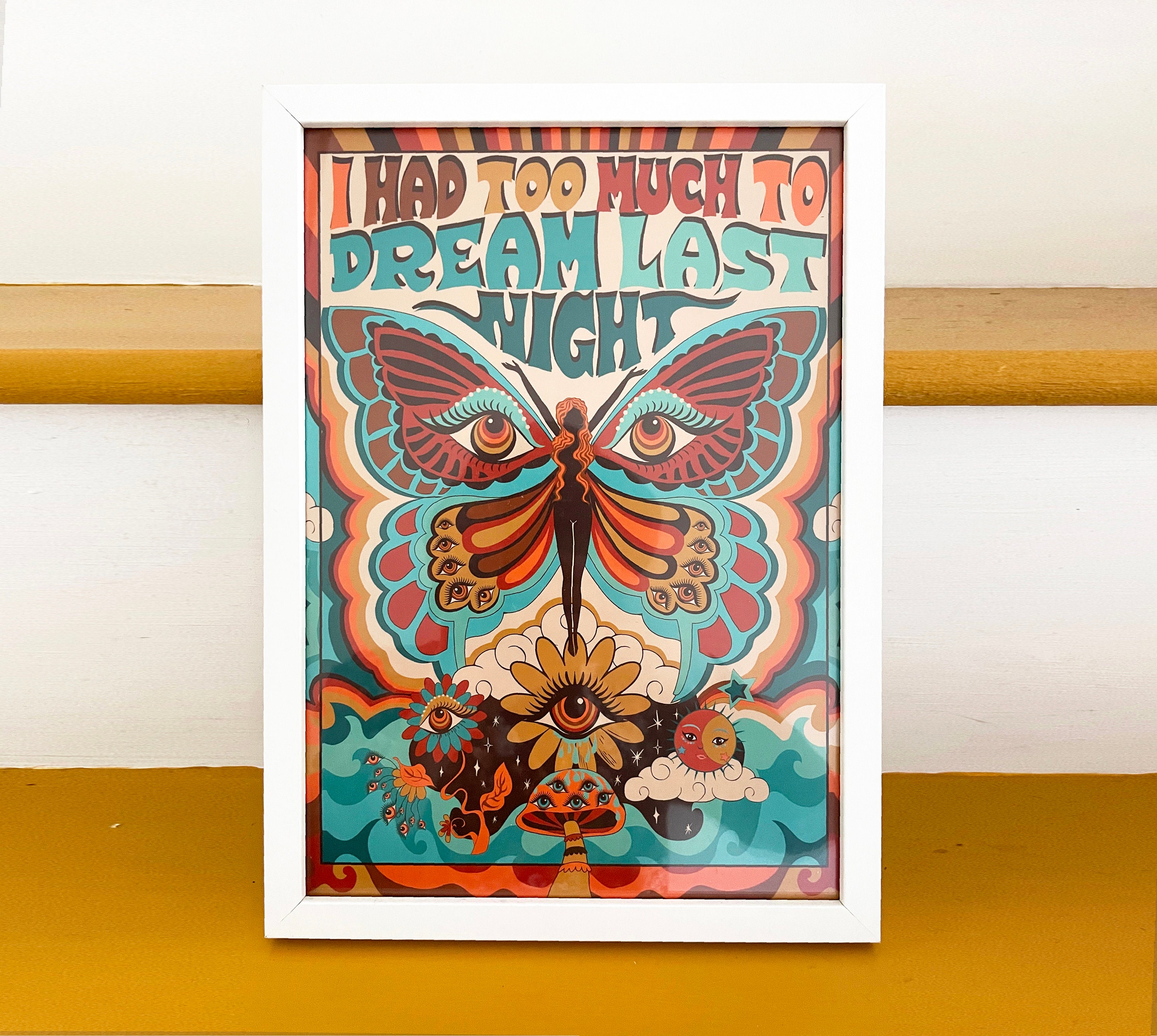 Psychedelic Art Print: 1960s Groovy Music Poster - Etsy