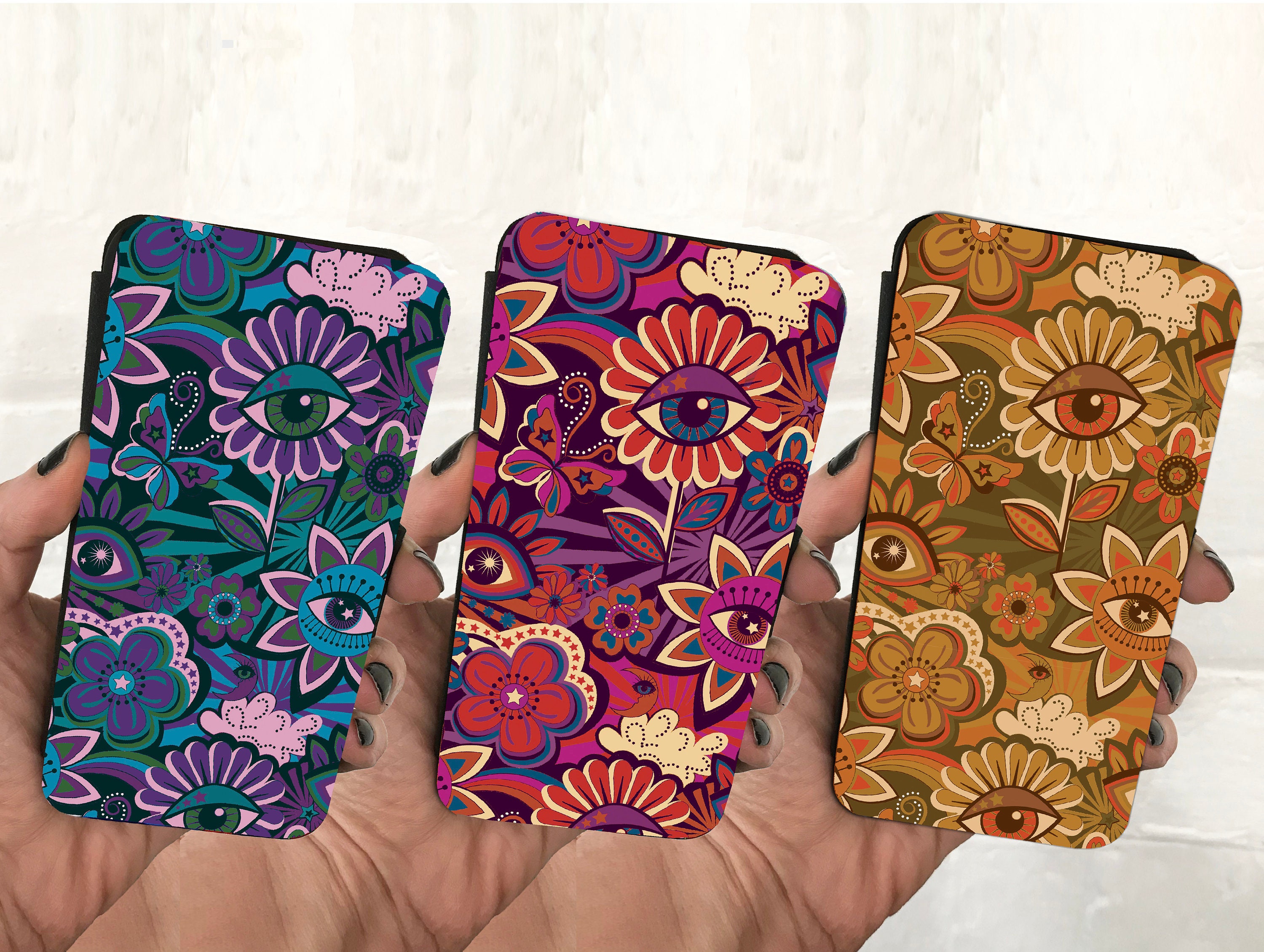 iPhone・スマホケース Society6 Rainbow Eye Case for Apple iPhone 15 Plus Neon Rainbow Psychedelic