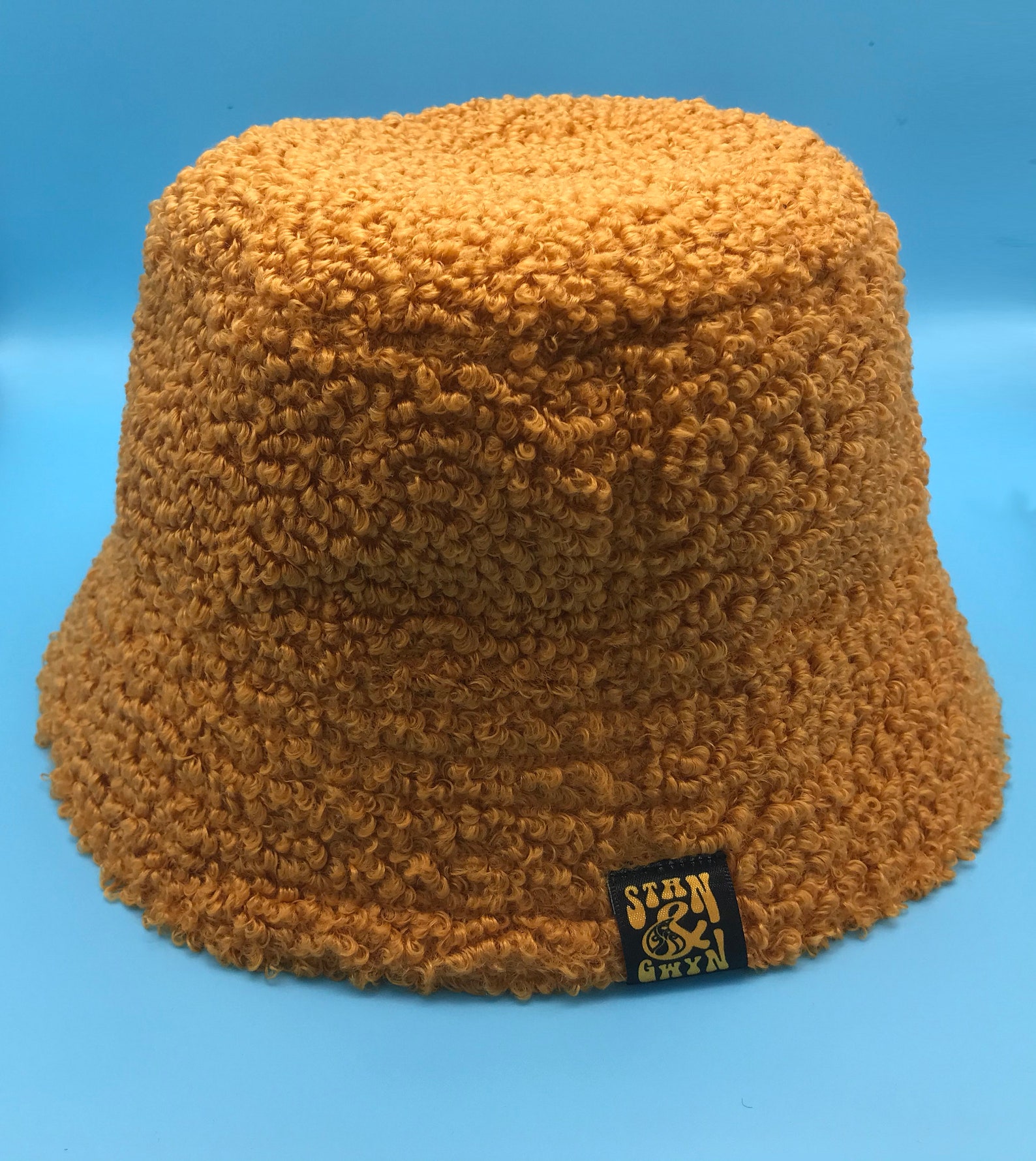 Fluffy Bucket Hat Furry Hat Boucle Hat Yellow Bucket Hat Etsy Canada