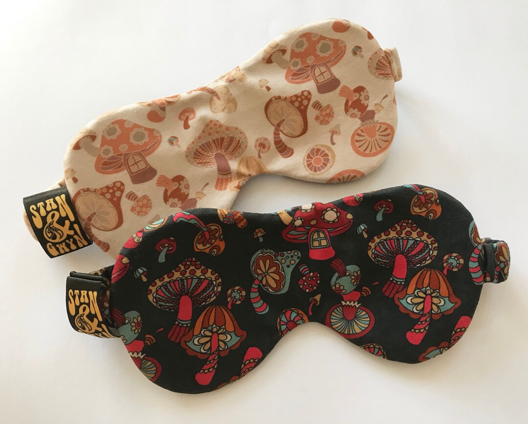 Mushroom Sleep Mask, Toadstool Eye Mask, Sleepingmask. Etsy UK