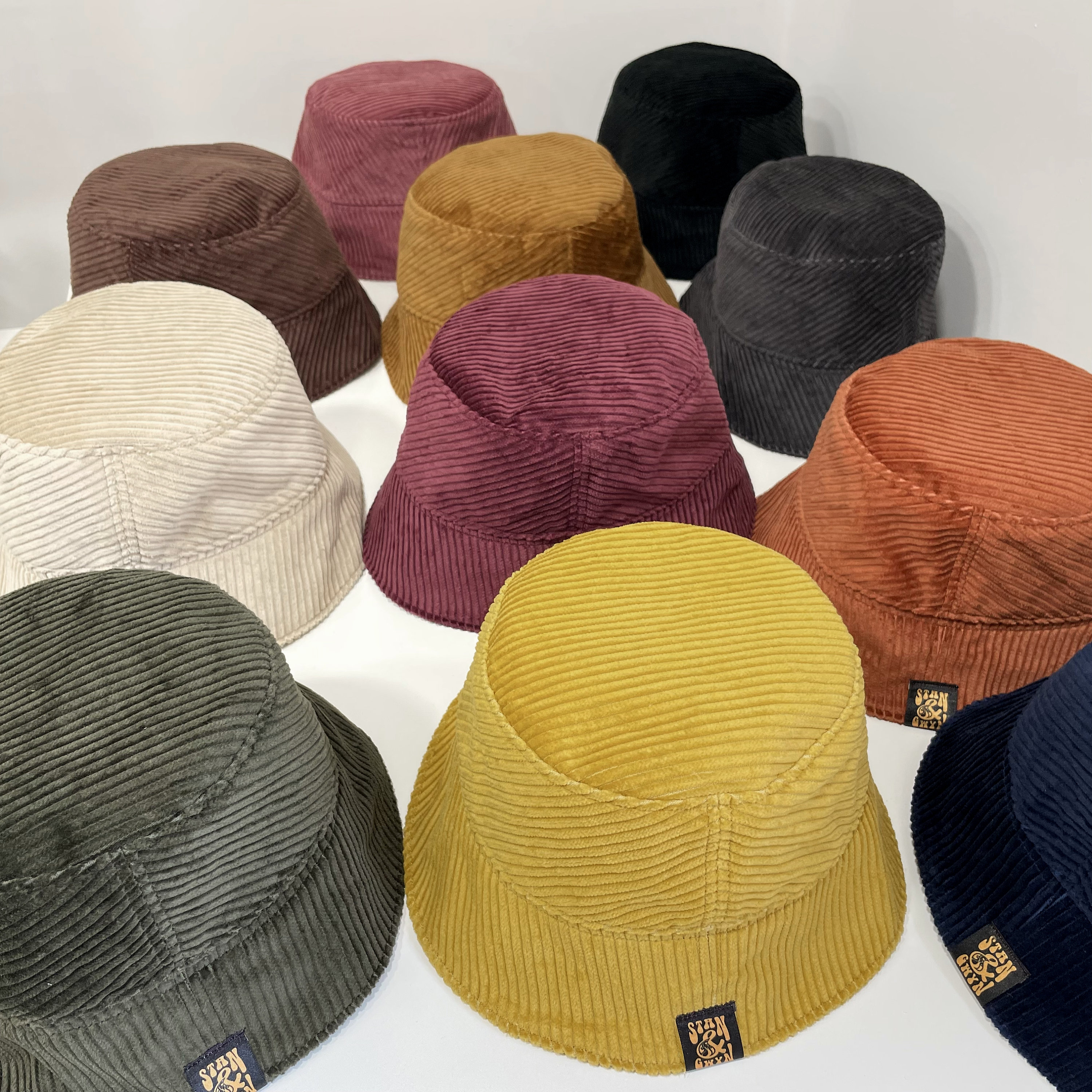 Corduroy Hat, Cord Bucket Hat, Jumbo Cord Hat, Tan/olive