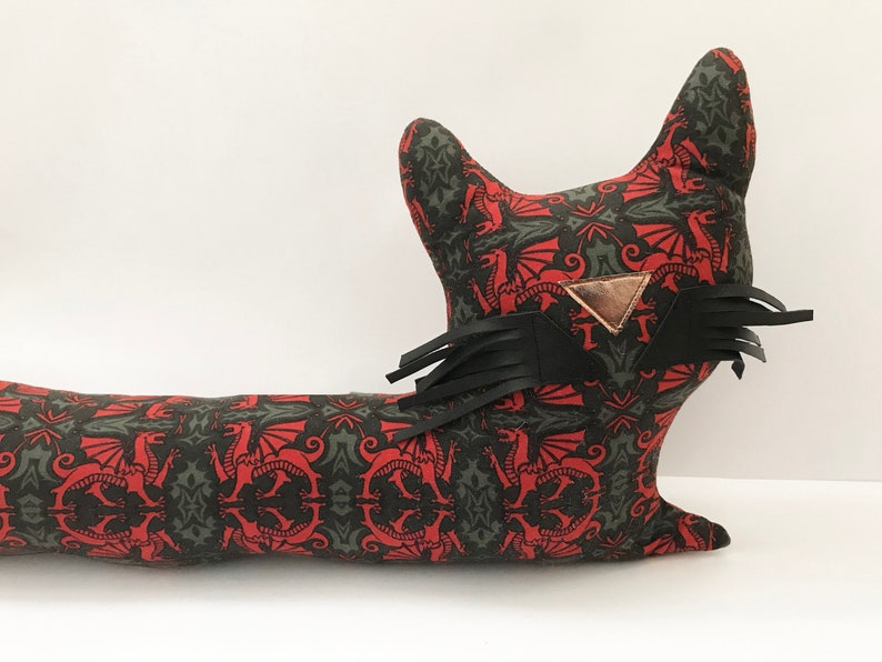 Welsh Cat Door Draft Excluder Wales Draught Stopper Gift Etsy