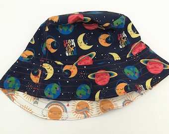 Space Bucket Hat Cosmic Hat Planets 