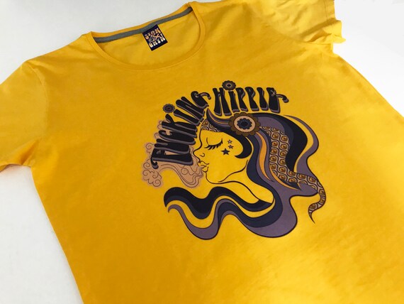 Ladies Hippie Top Hippy Graphic Tee 