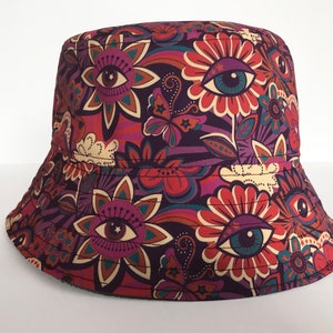 帽子 rad musician PAINT ROSE + CAT BUCKET HAT PAINT ROSE + CAT BUCKET HAT（ハット）｜LAD MUSICIAN（ラッド