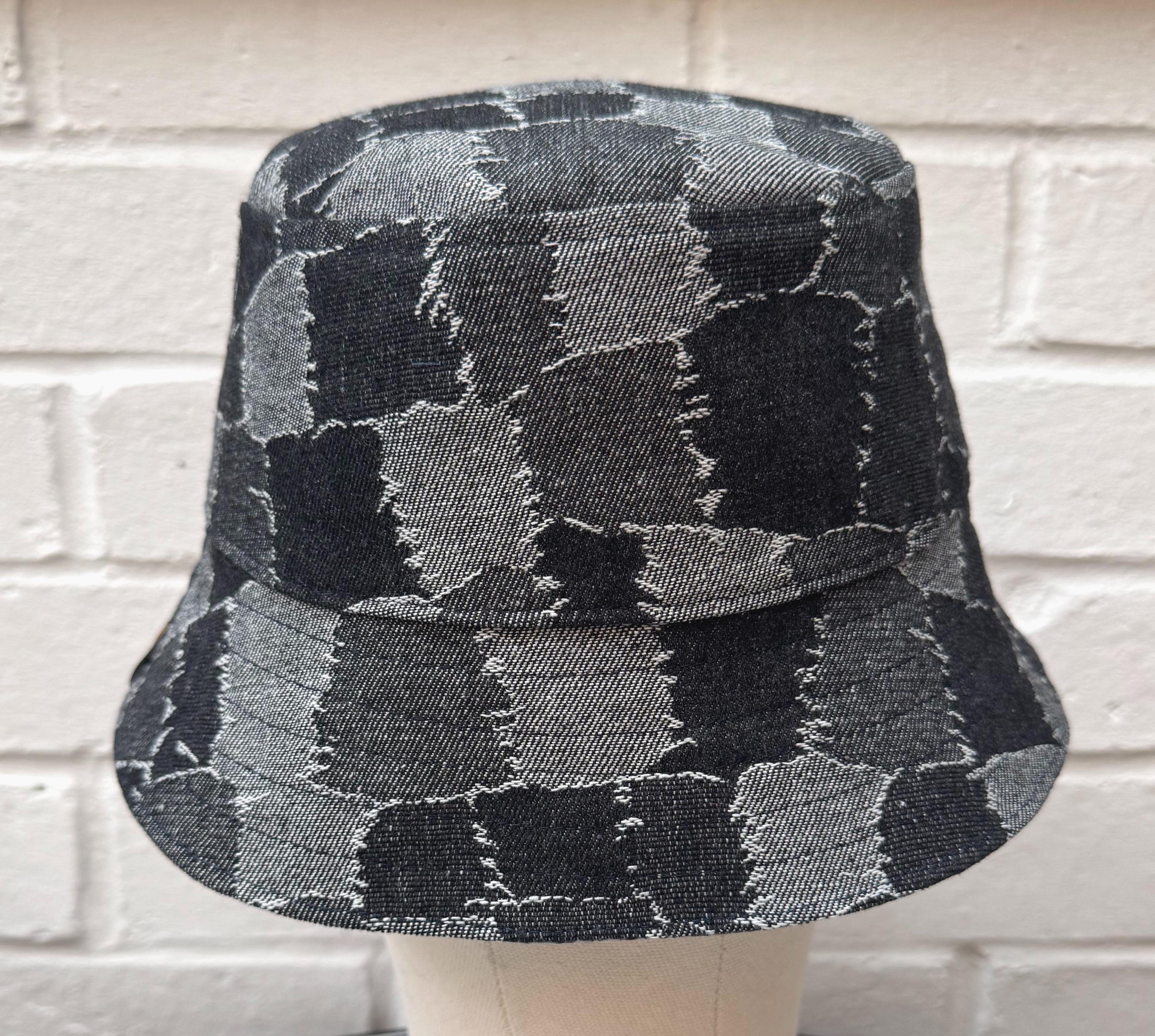 Reversible Patchwork Bucket Hat: Denim & Paisley Print - Etsy