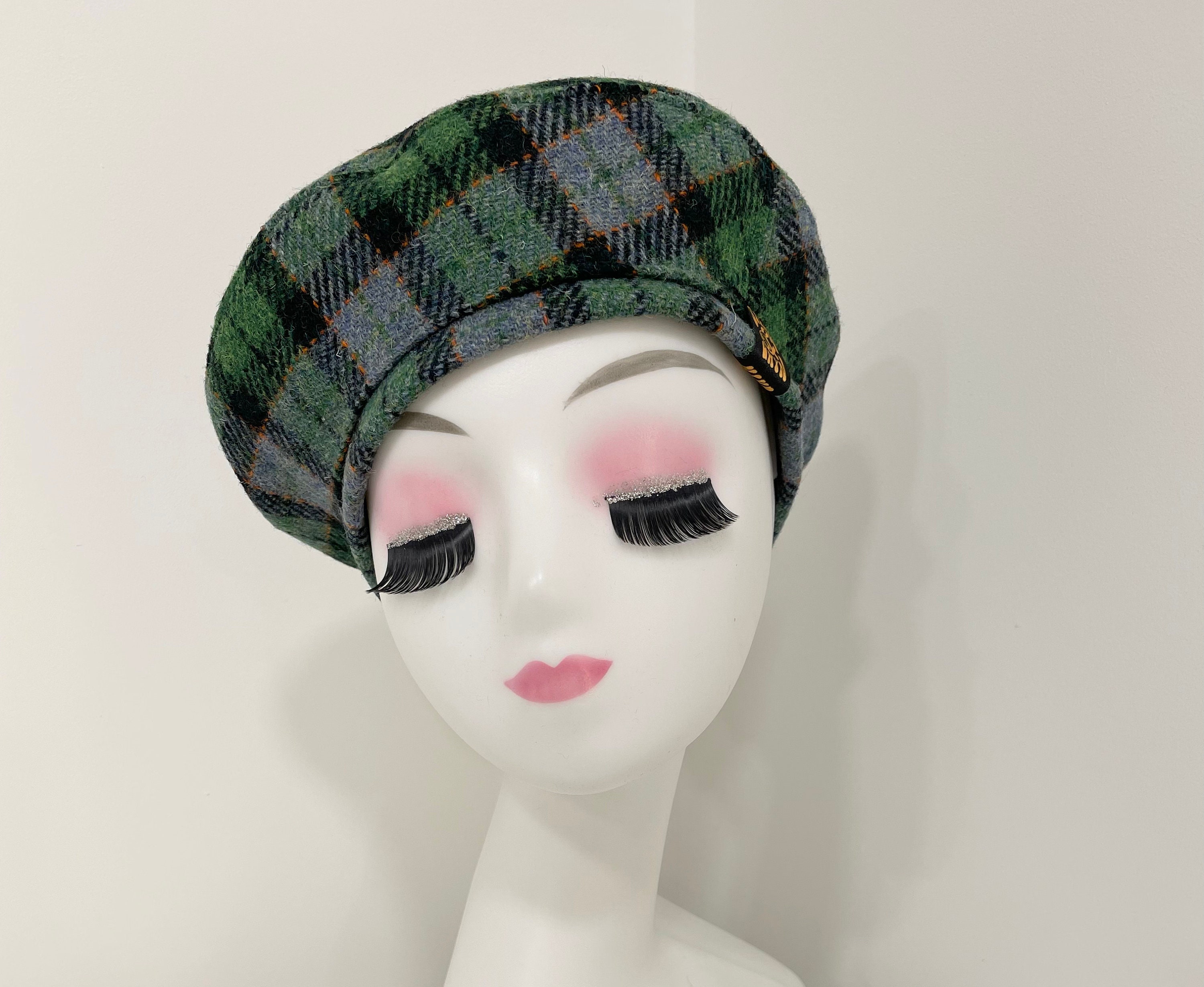 Wool Tweed Beret Women's Tam Hat Choice of Harris Tweeds Etsy Singapore