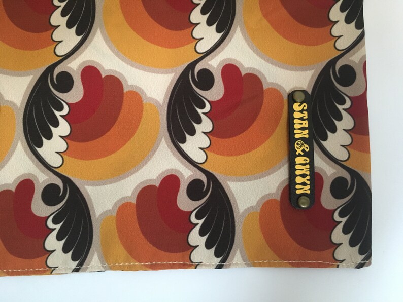 Vintage Pattern Scarf, 60's Scarf, 70's Scarves, Mod scarf, Gift for Him. image 8