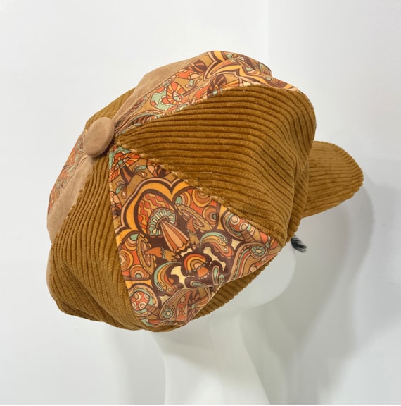 Newsboy Cap, Baker Boy Cap, Tan Hat, Vintage Style, Womens Newsboy Cap, Baker Boy Cap, Tan Hat, Vintage Style, Womens