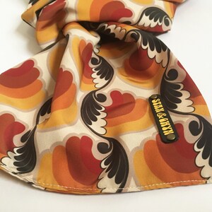 Vintage Pattern Scarf, 60's Scarf, 70's Scarves, Mod scarf, Gift for Him. image 7