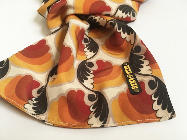 Vintage Pattern Scarf, 60's Scarf, 70's Scarves, Mod scarf, Gift for Him. image 7