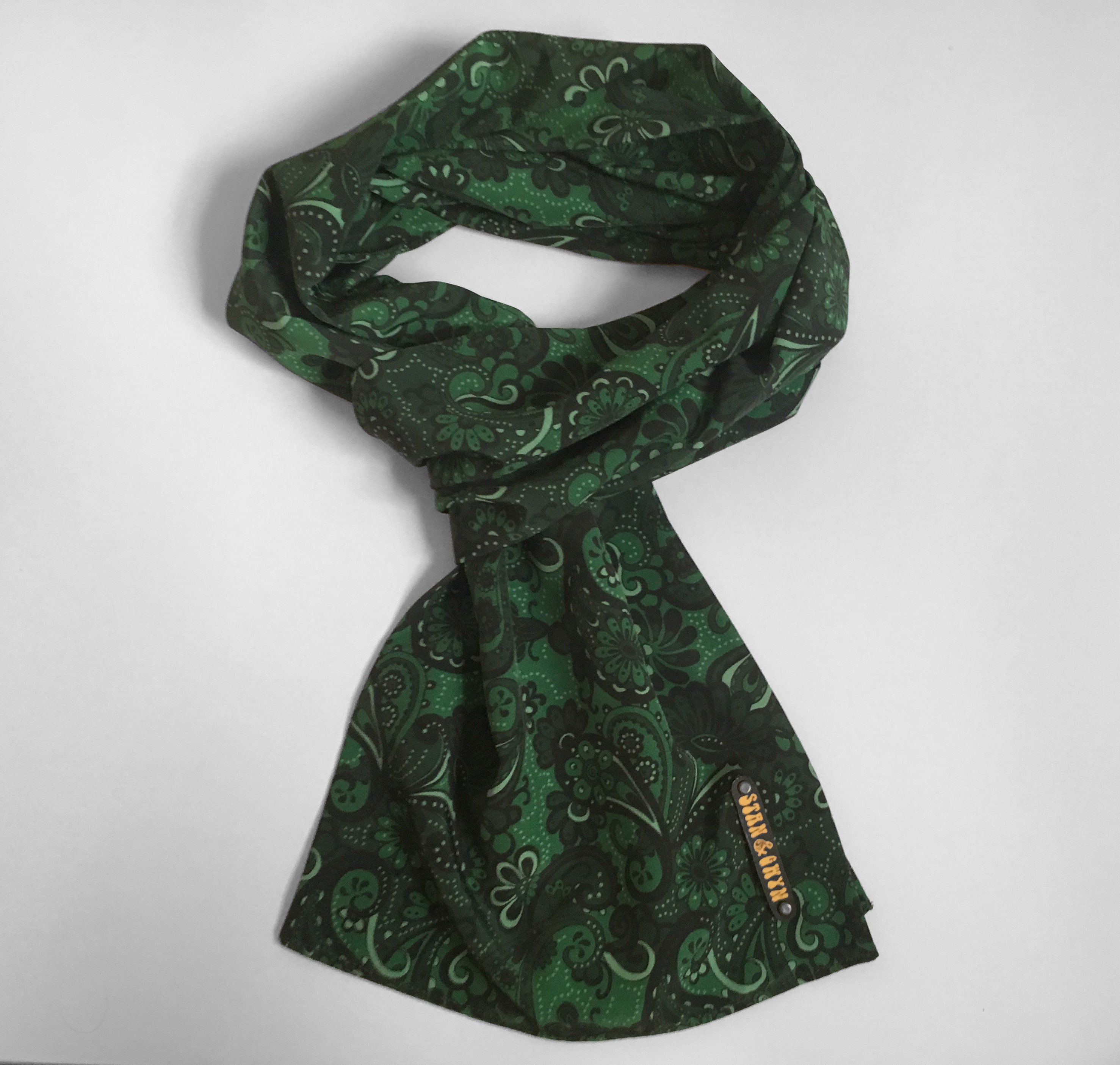 Paisley Scarf Green Scarf Scarves for Men Mens Vintage Etsy UK