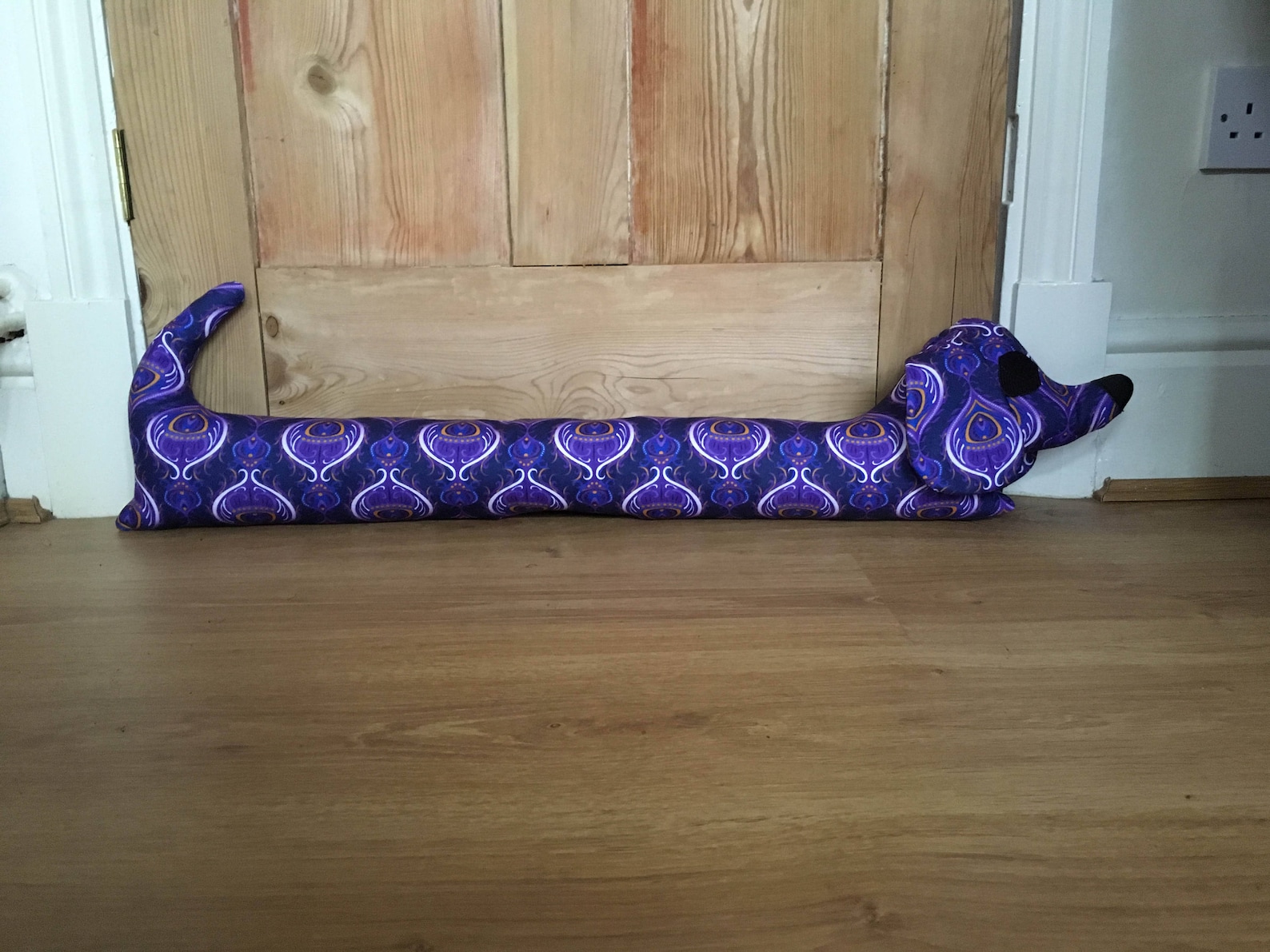Door Draft Excluder Sausage Dog draught stopper. Etsy