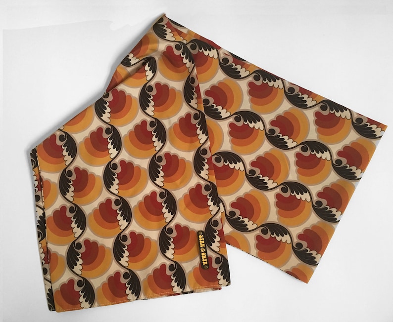 Vintage Pattern Scarf, 60's Scarf, 70's Scarves, Mod scarf, Gift for Him. image 4