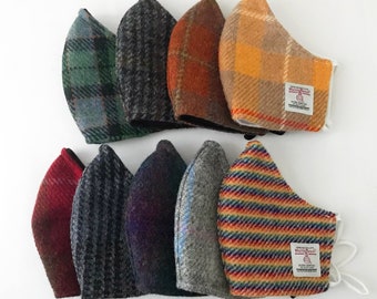 Face Mask, Harris Tweed Mask, Mouth and nose Cover, Handmade UK.