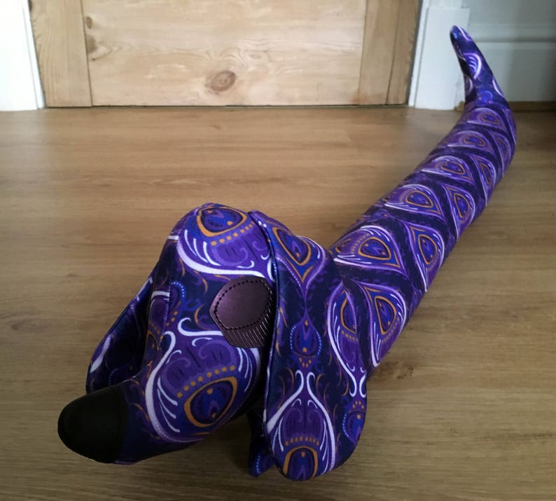 Door Draft Excluder Sausage Dog draught stopper. Etsy