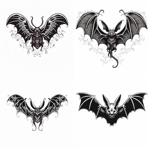 Gothic Bat Tattoos Ideas Examples and Photos  TatRing