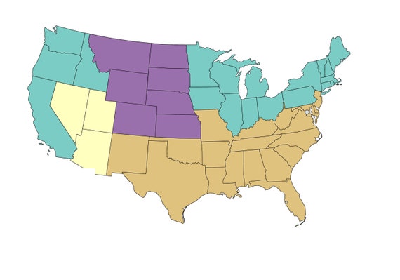 Mapa En Blanco Imprimible De Los Estados Del Noreste 1196x1024