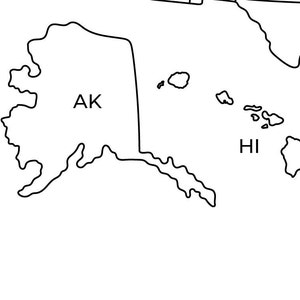 Map of USA Printable | USA Map Printable | Printable Usa Map | Usa Map ...