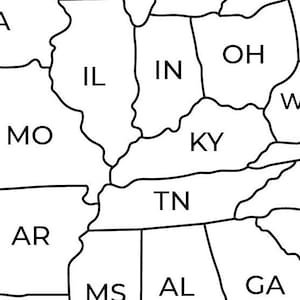 Map of USA Printable | USA Map Printable | Printable Usa Map | Usa Map ...