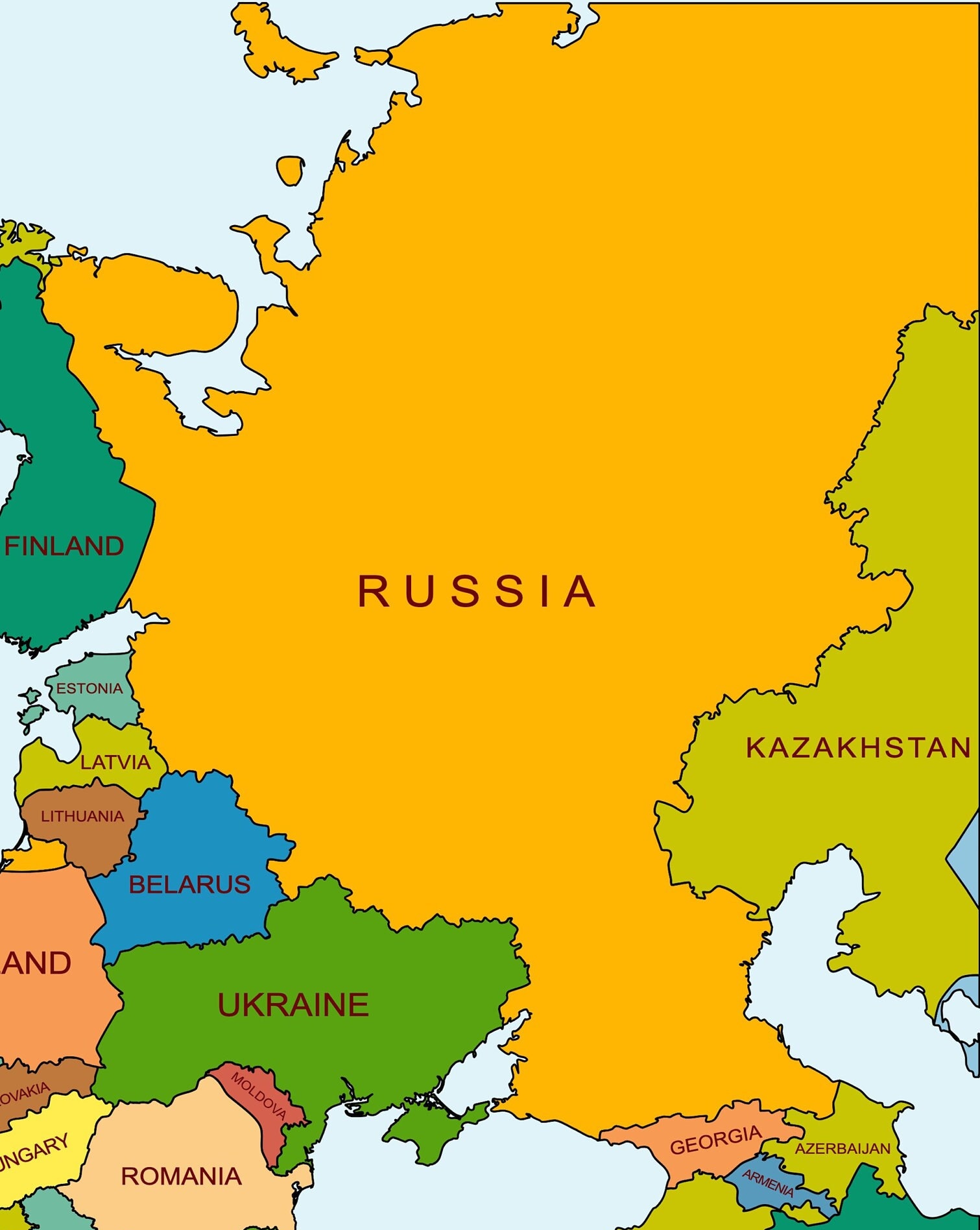 Political Map of Europe, Map of European Countries Download, Map of Europe Stretch Map of