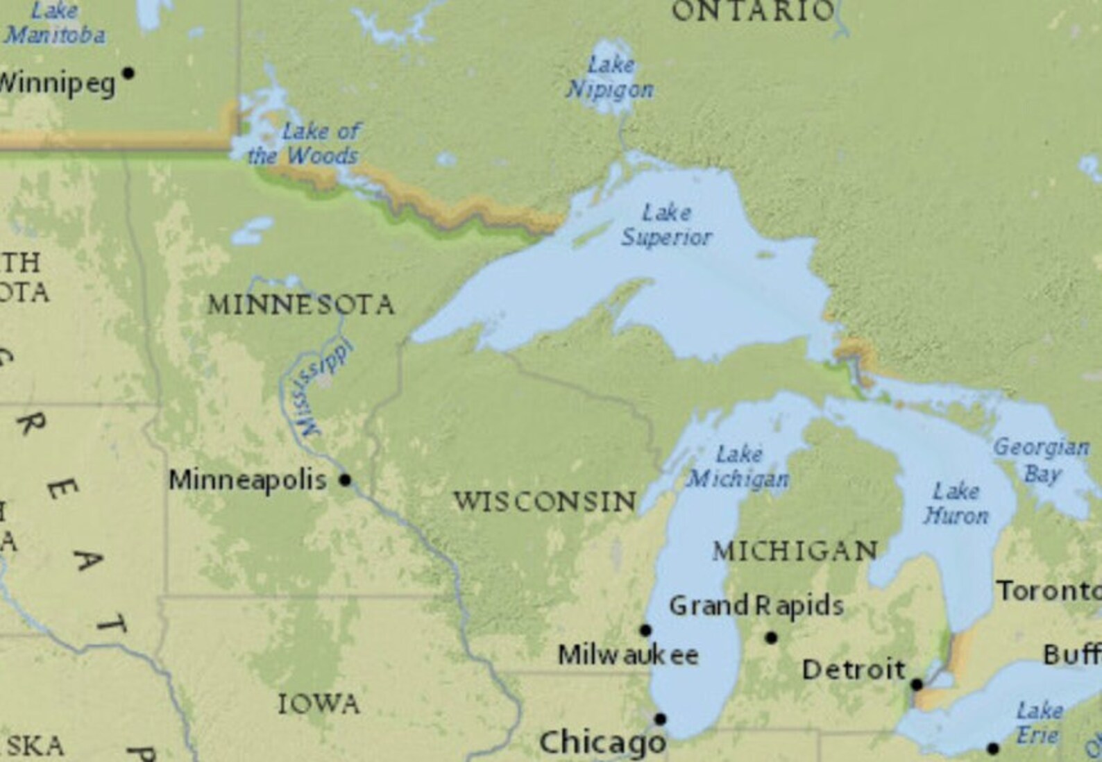 Topographic Map of the United States Map | America Map of the USA ...
