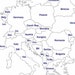 Digital Europe Map of European Countries Printable Download, Map of ...