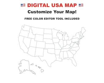 Map of the United States, Map of The USA, Blank Map of North America, United States Outline Map, Map of USA Map Printable, United States Map