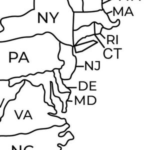 Map of USA Printable | USA Map Printable | Printable Usa Map | Usa Map ...